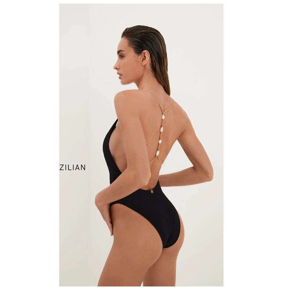 NWT ViX Paula Hermanny Firenze Ney T Back One Piece Size Large - Picture 4 of 15